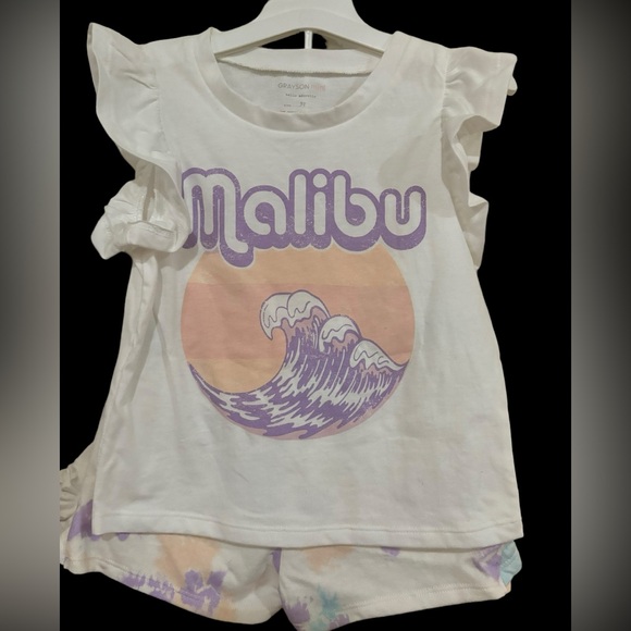 Grayson Mini Other - Grayson Mini Malibu Graphic Tee & Short Set - Size 3T